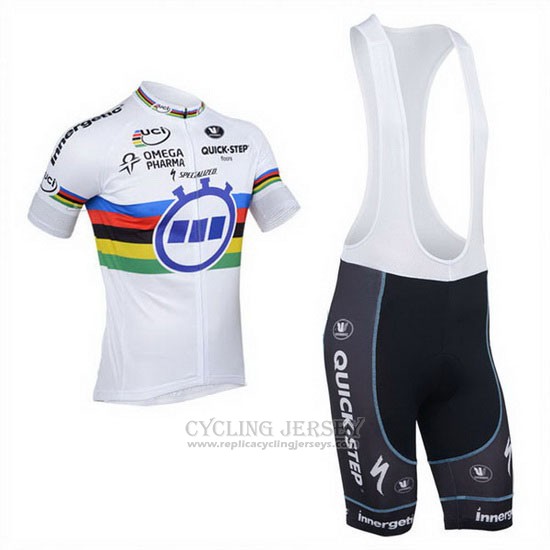 2013 Cycling Jersey UCI World Champion Lider Quick Step Short Sleeve and Bib Short